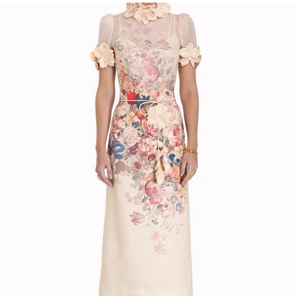 Zimmermann luminosity top and skirt set with belt AU1